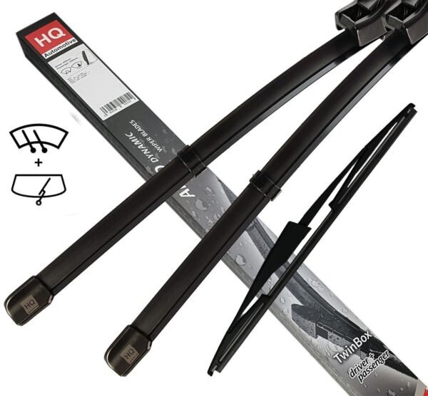 Front + Rear Wiper Blade set fit AUDI RS4 Estate (B7) May.2006-Jun.2008