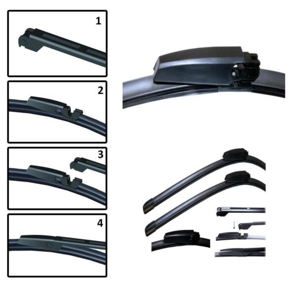 Front + Rear Wiper Blade set fit AUDI A6 Estate Allroad (C5) Jan.2001-Aug.2005