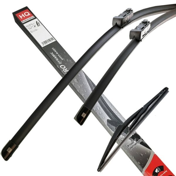 Front + Rear Wiper Blade set fit AUDI A3 Sportback (8VA) Sep.2012-onwards